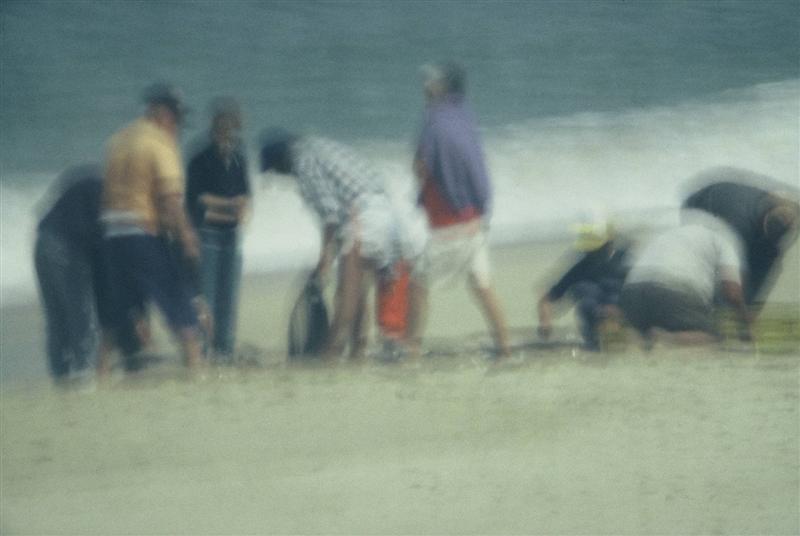 Fischer am Strand