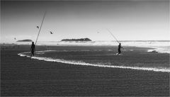 Fischer am Strand