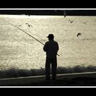 Fischer am Strand