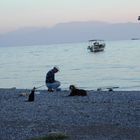 Fischer am Strand