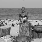 Fischer am Strand von Negombo