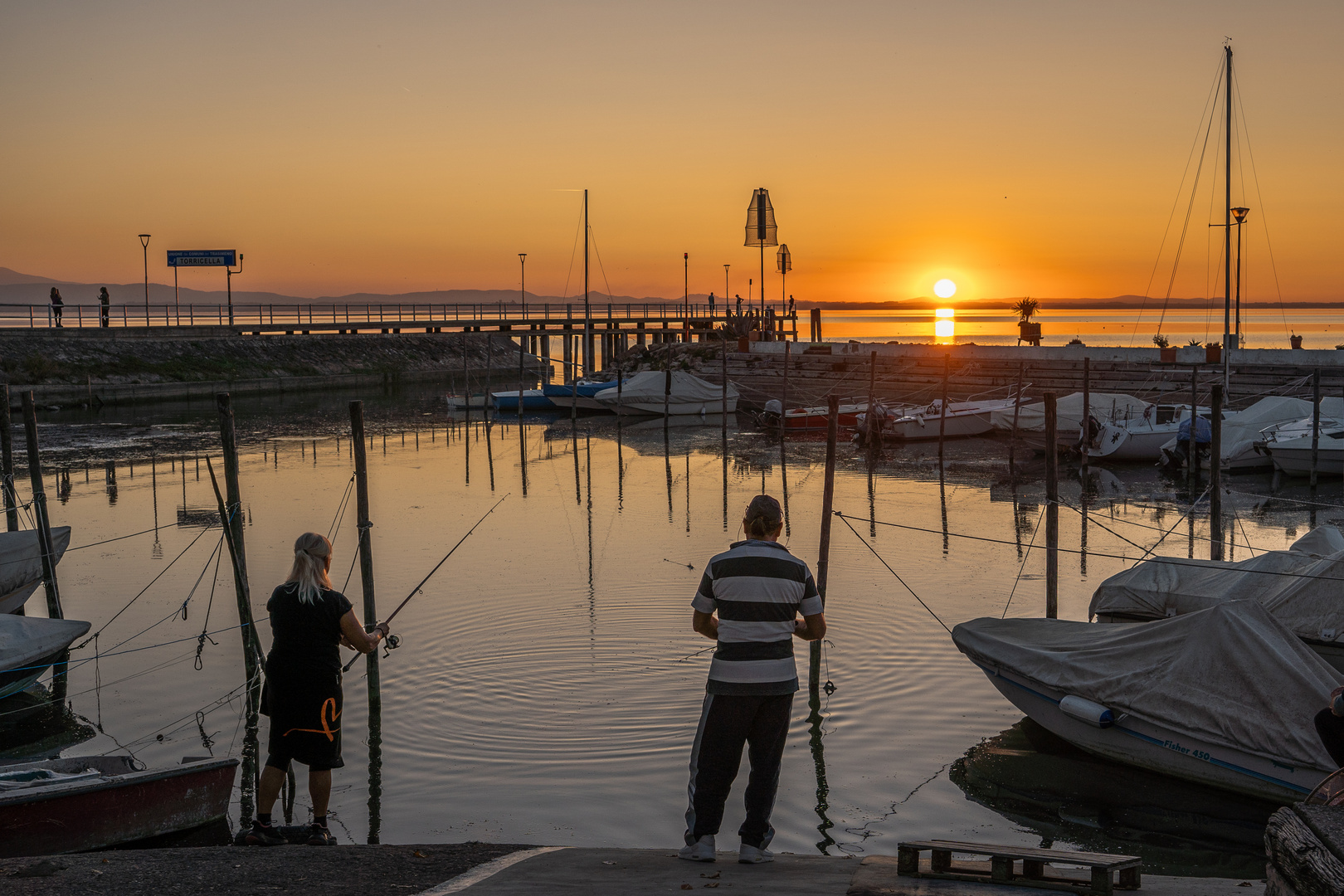 Fischer am Trasimener See