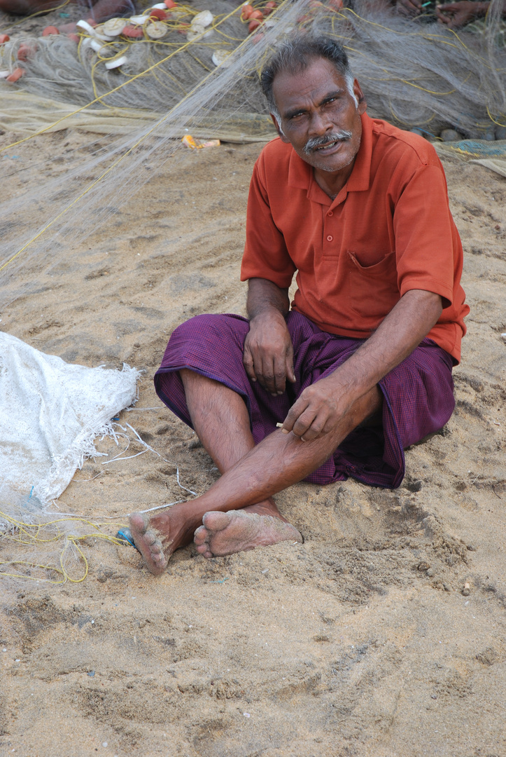 Fischer am Varkala Beach