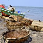 Fischer-Ambiente am Strand von Negombo