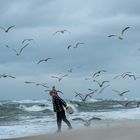 Fischer an der Ostseeküste von Polen