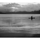 Fischer auf dem Batur Vulkansee