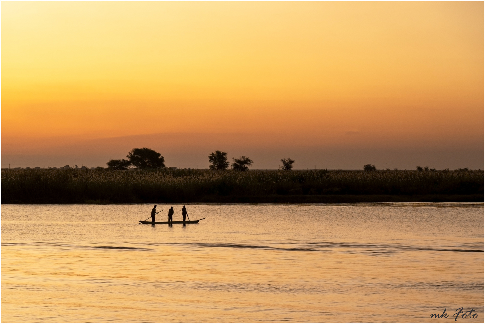 Fischer auf dem Chobe