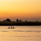 Fischer auf dem Chobe