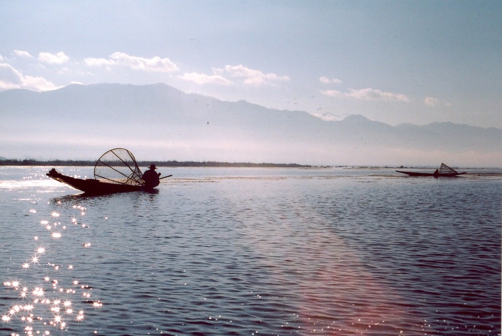 Fischer auf dem Inle Lake