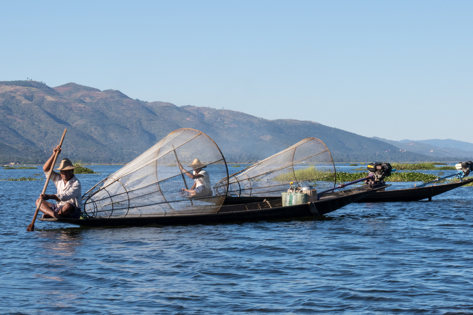 fischer auf dem Inle-See