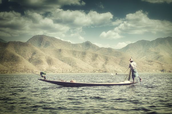 Fischer auf dem Inle See
