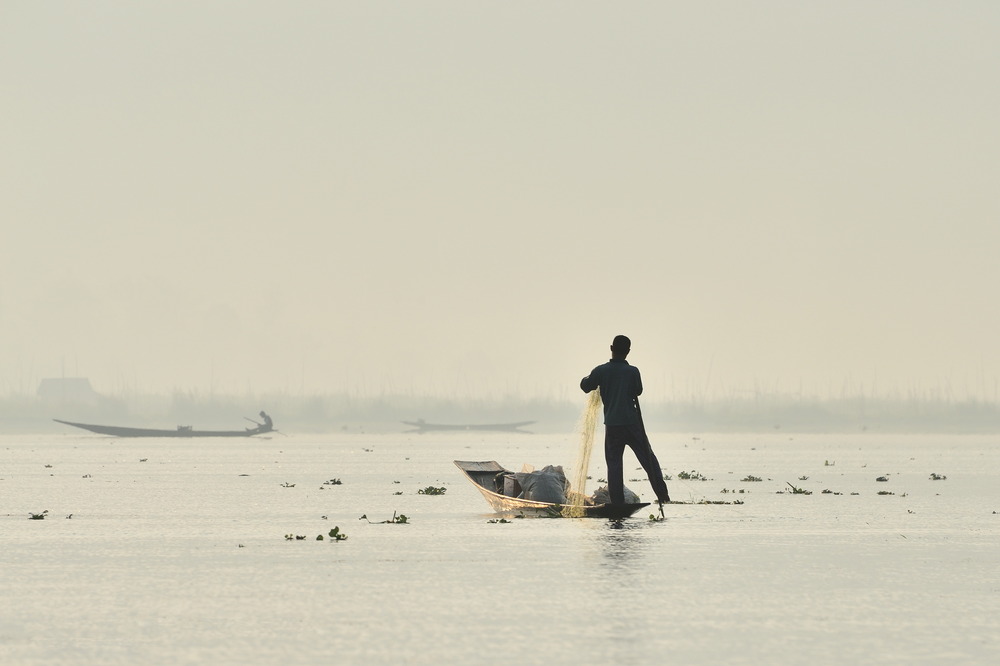 Fischer auf dem Inle-See