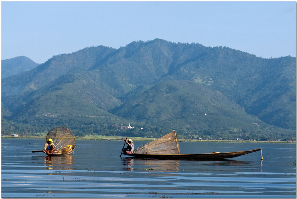 Fischer auf dem Inle-See, Shan-State Burma (Myanmar)