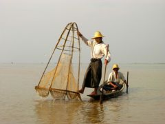 Fischer auf dem Inlesee