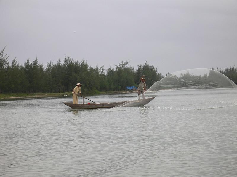 Fischer auf dem Mekong