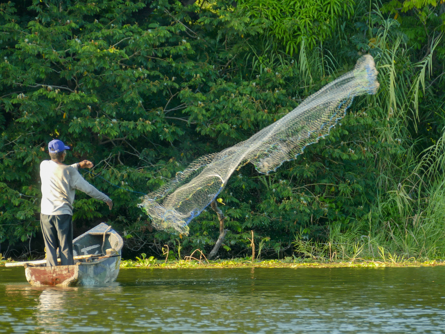 Fischer auf dem Nicaragua See