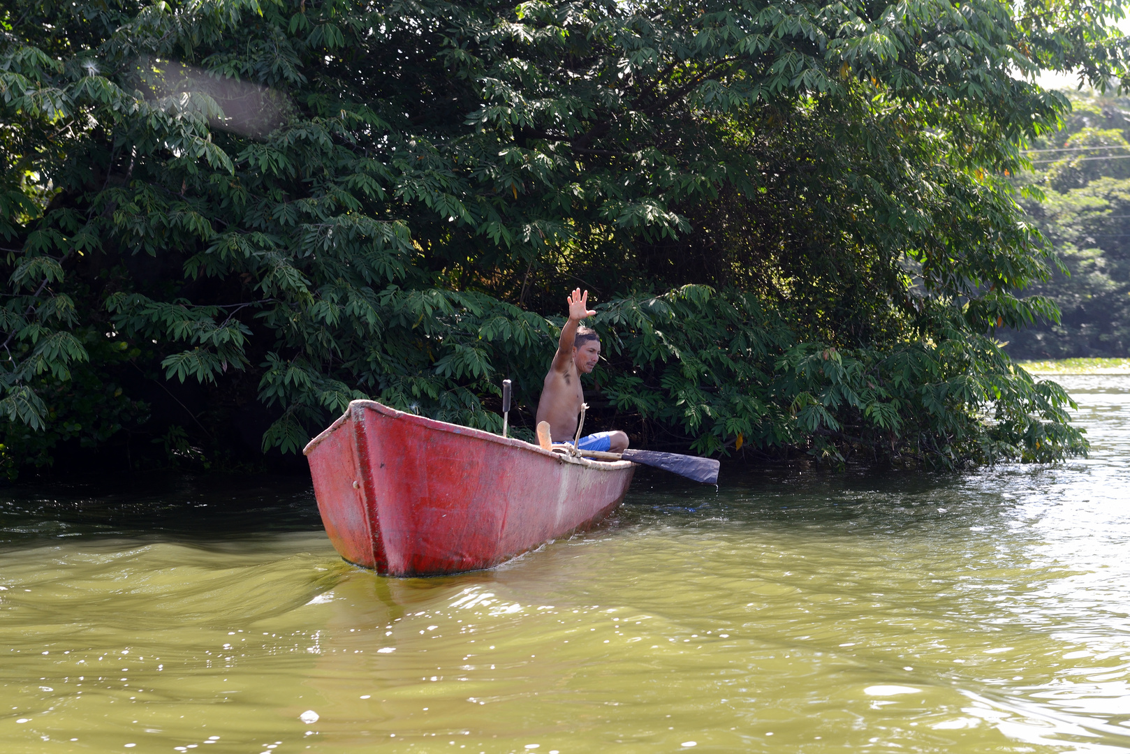 Fischer auf dem Nicaraguasee