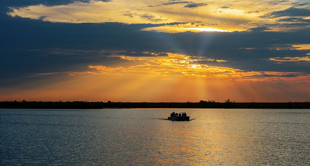 Fischer auf dem Okavango