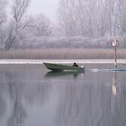 Fischer auf dem Rhein