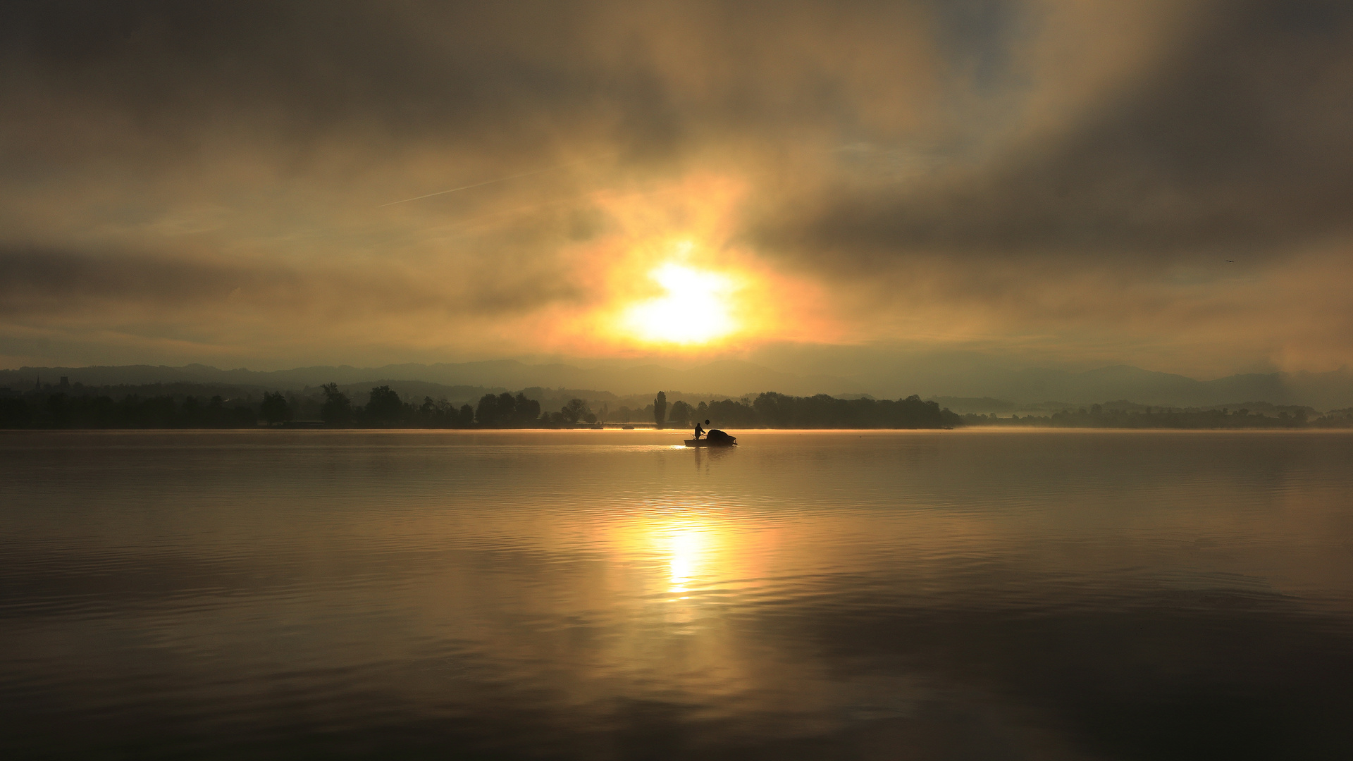 Fischer auf dem See