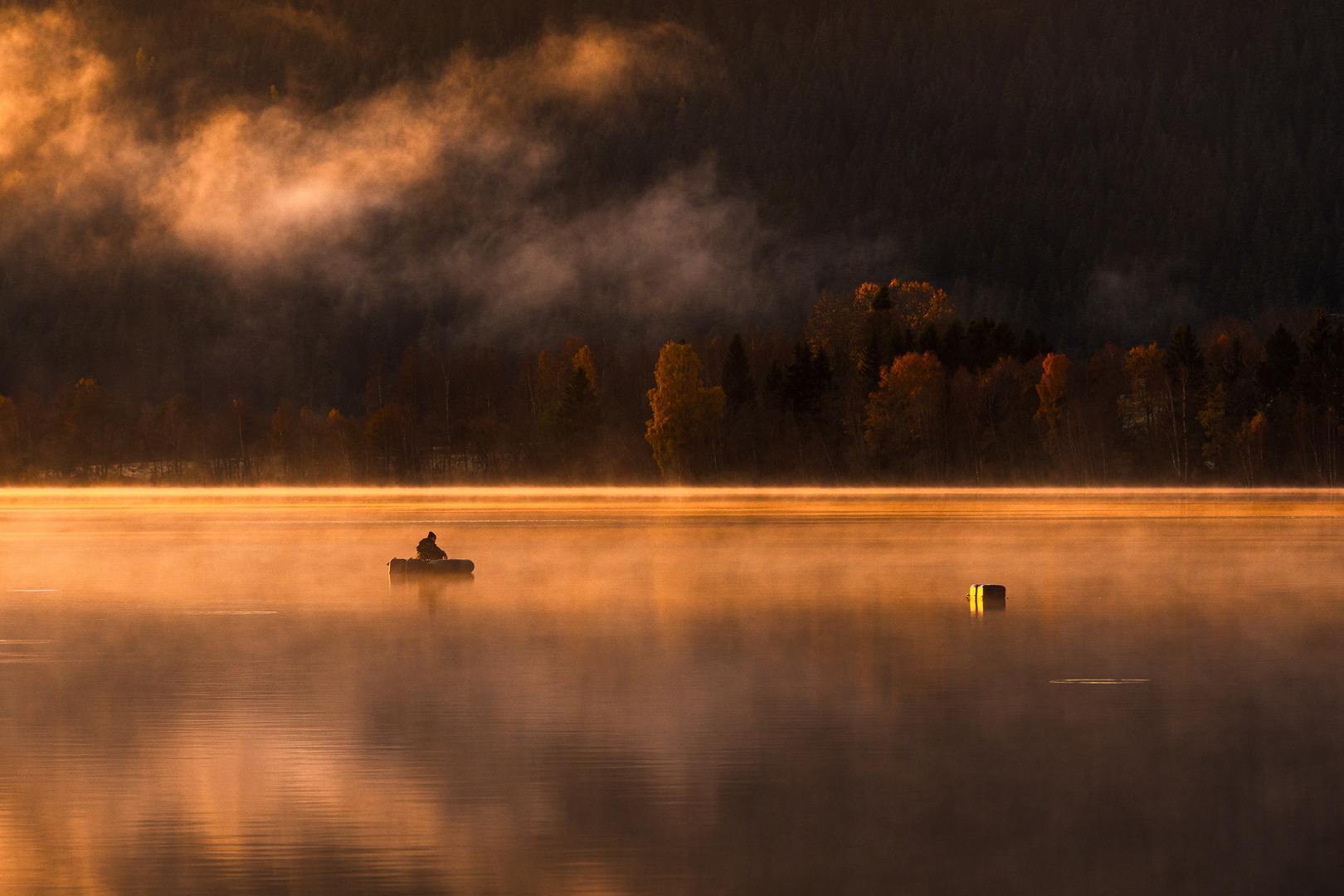 Fischer auf dem See