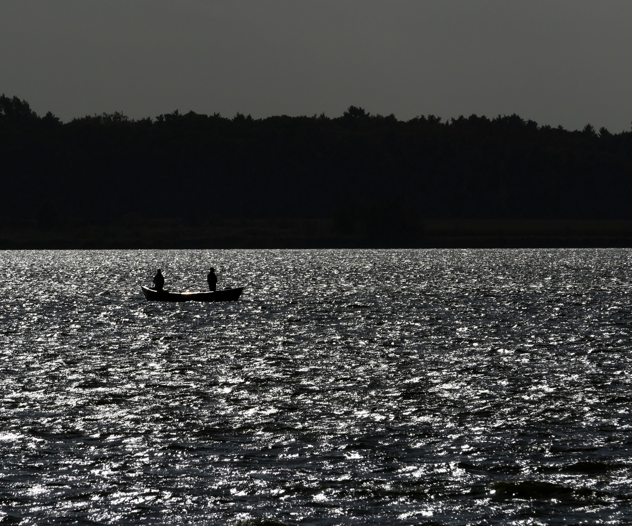 Fischer auf dem Silbersee