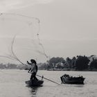 Fischer auf dem Thu Bon Fluss, Hoi An,Vietnam