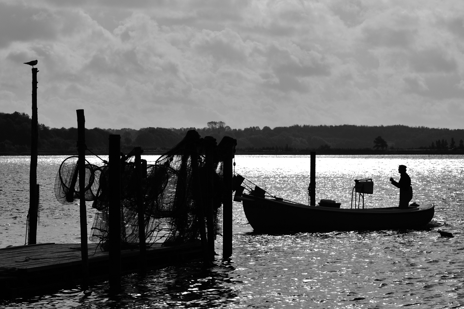 Fischer auf der Schlei