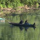 Fischer auf Insel Korsika am Oberrhein