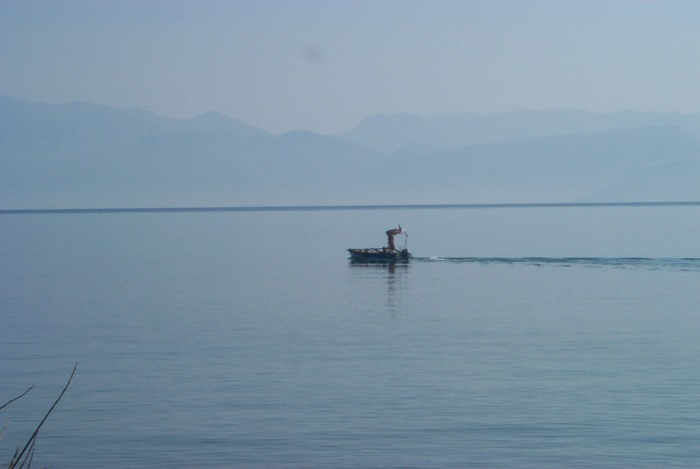 Fischer auf Korfu