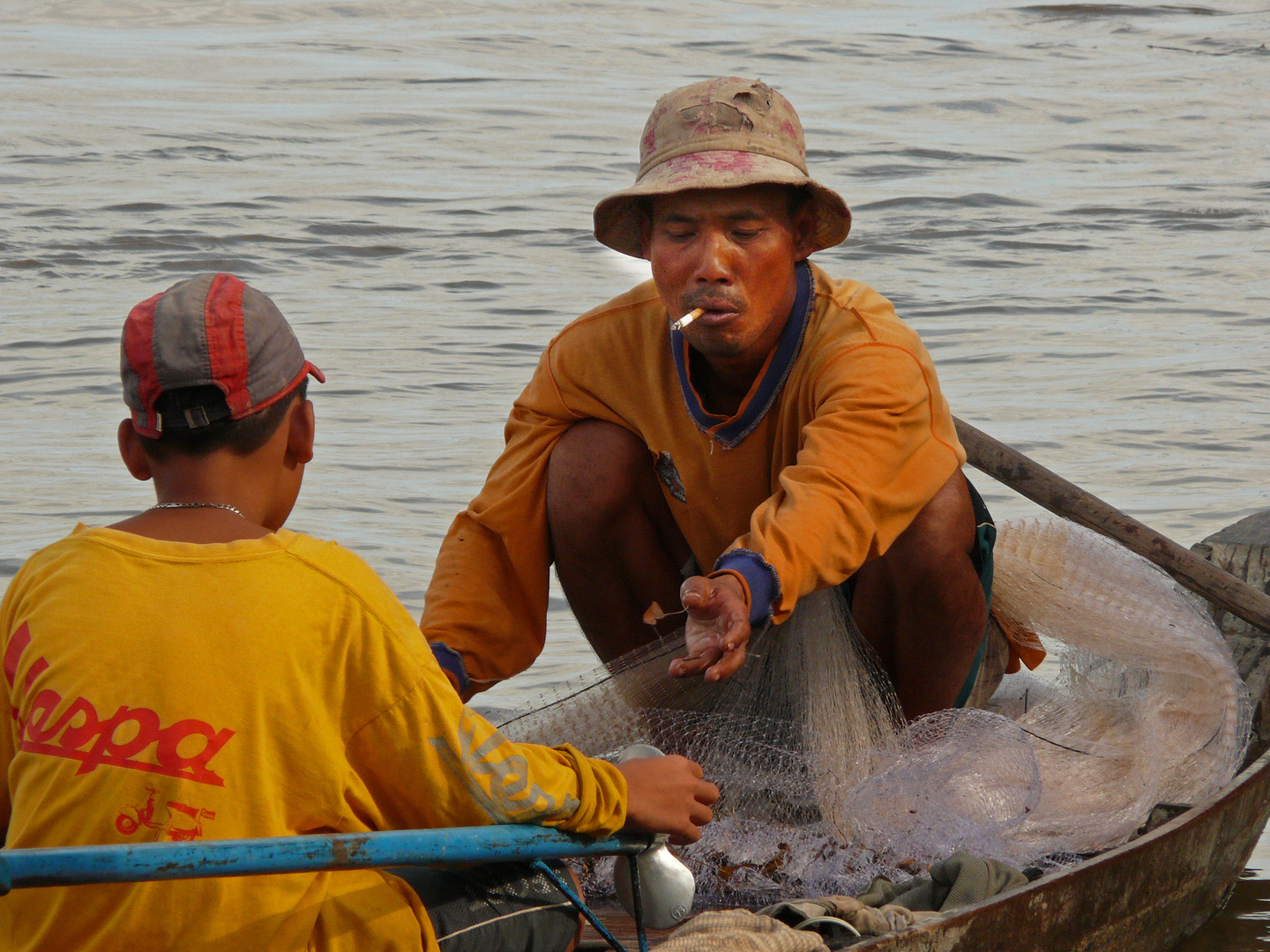 Fischer aus dem Mekong