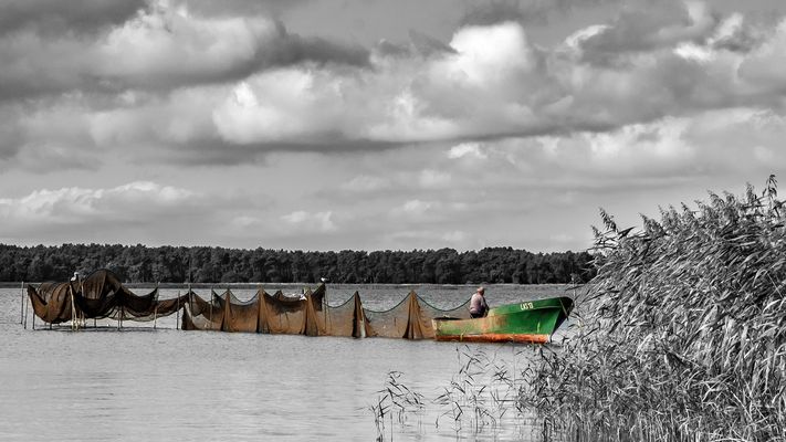 Fischer bei der Arbeit