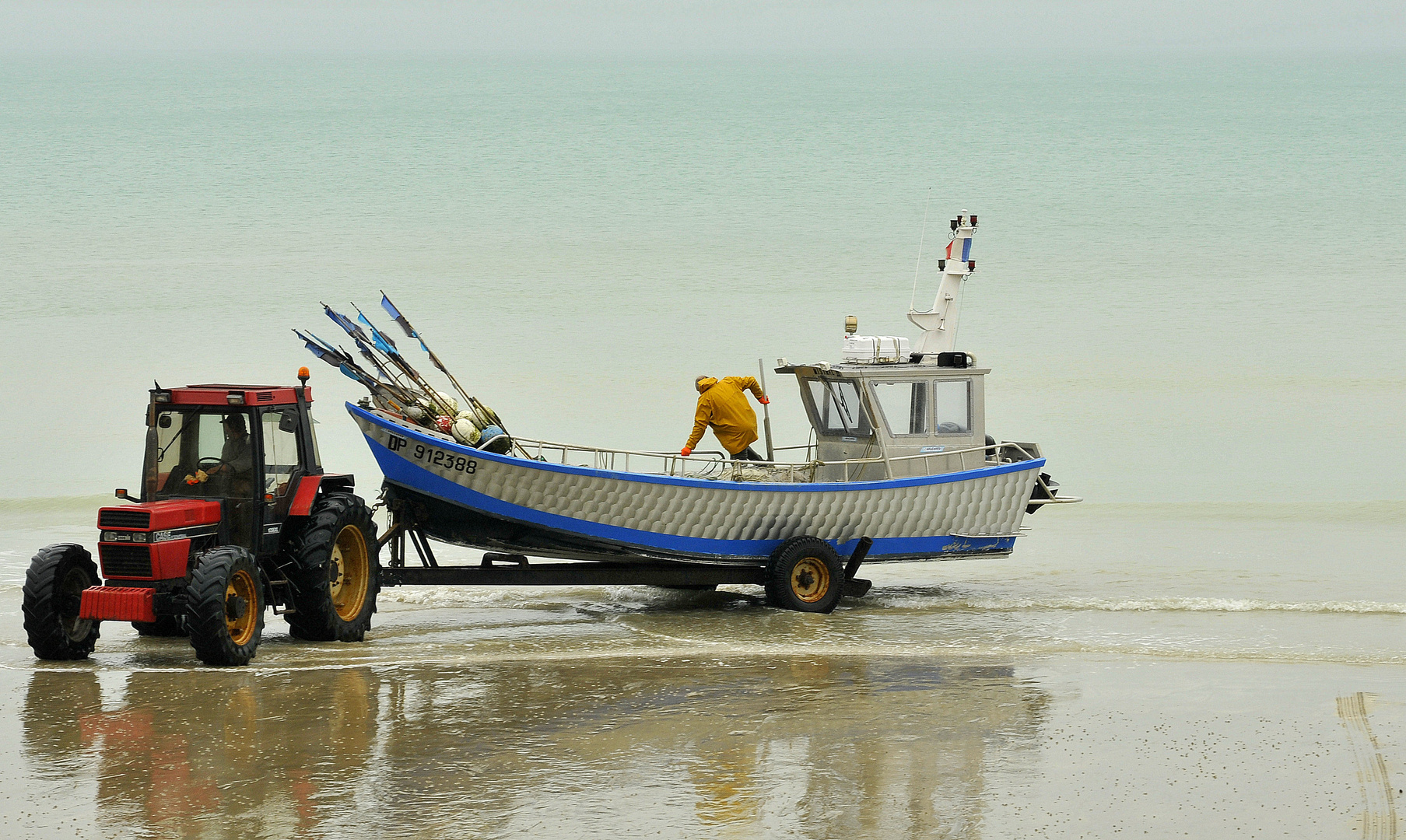 Fischer im Einsatz ( Pourville )