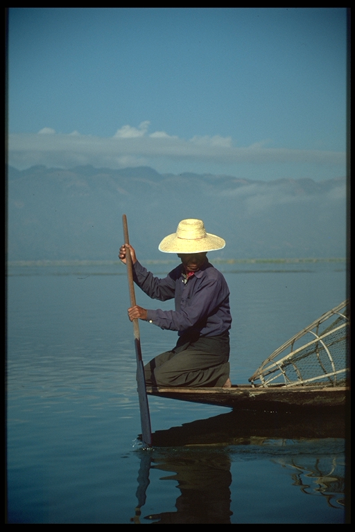 Fischer im Inle See, Myanmar 2003