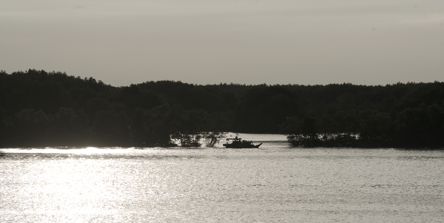 Fischer im Mekong Delta