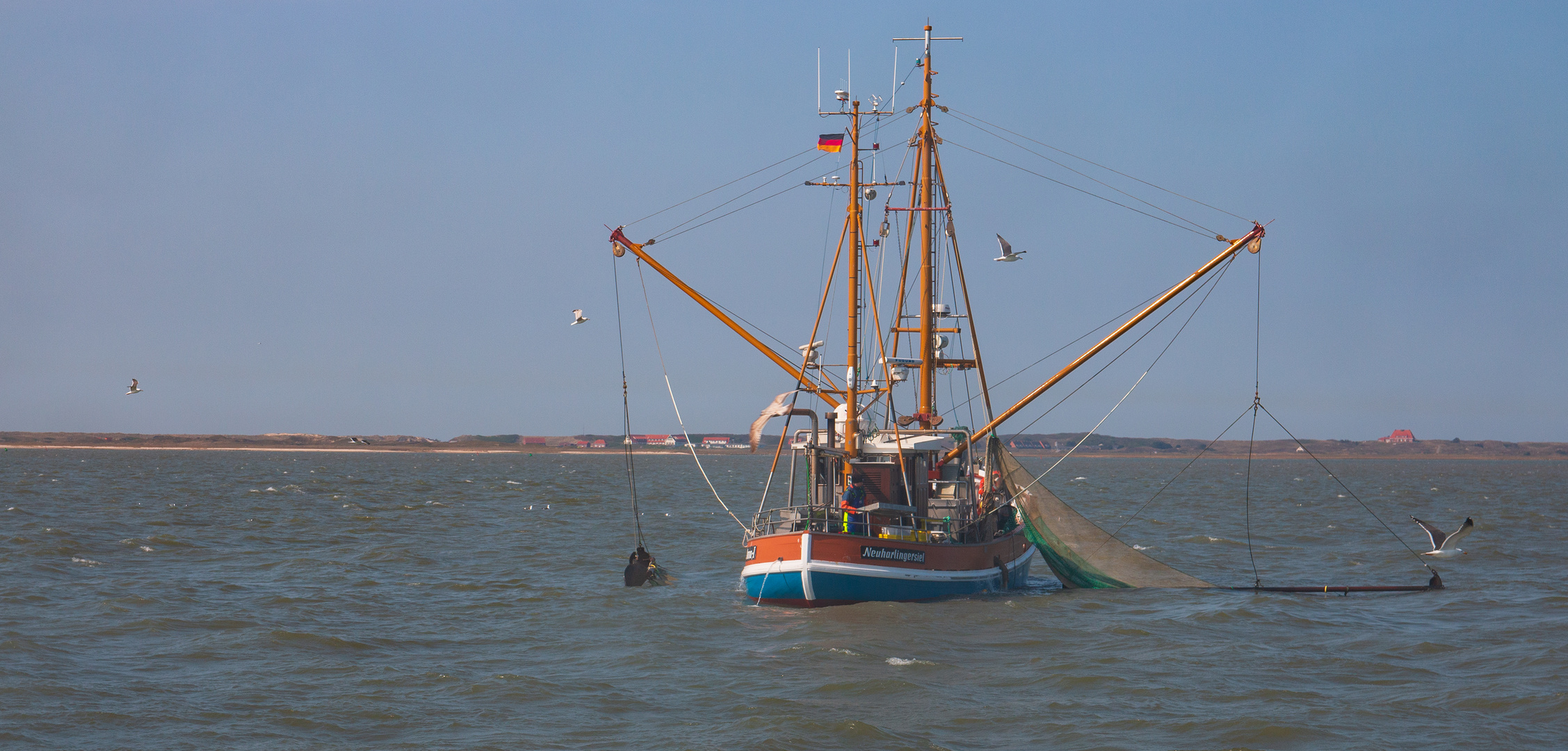 Fischer im Nationalpark Wattenmeer