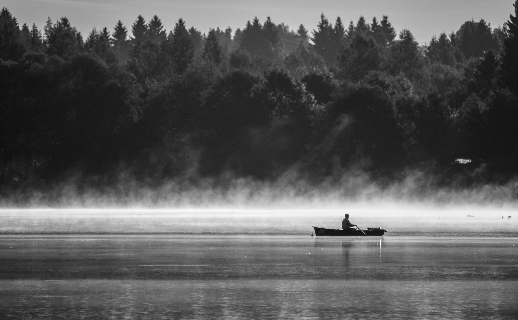 Fischer im Nebel