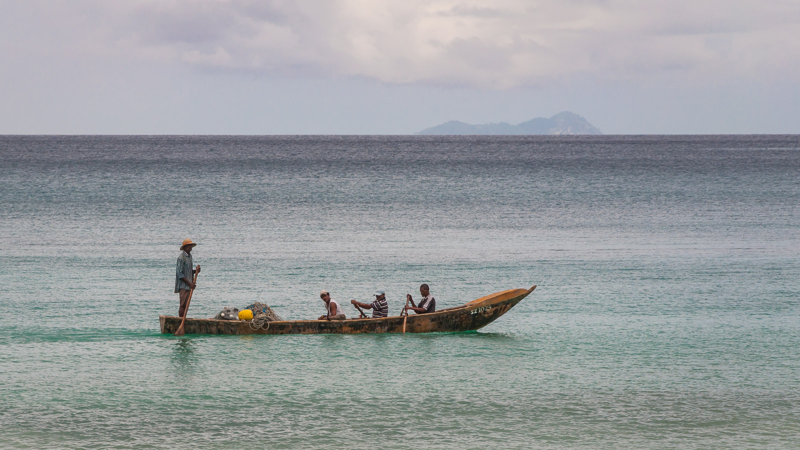 Fischer in der Baie Beau Vallon