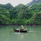 Fischer in der Halong Bucht