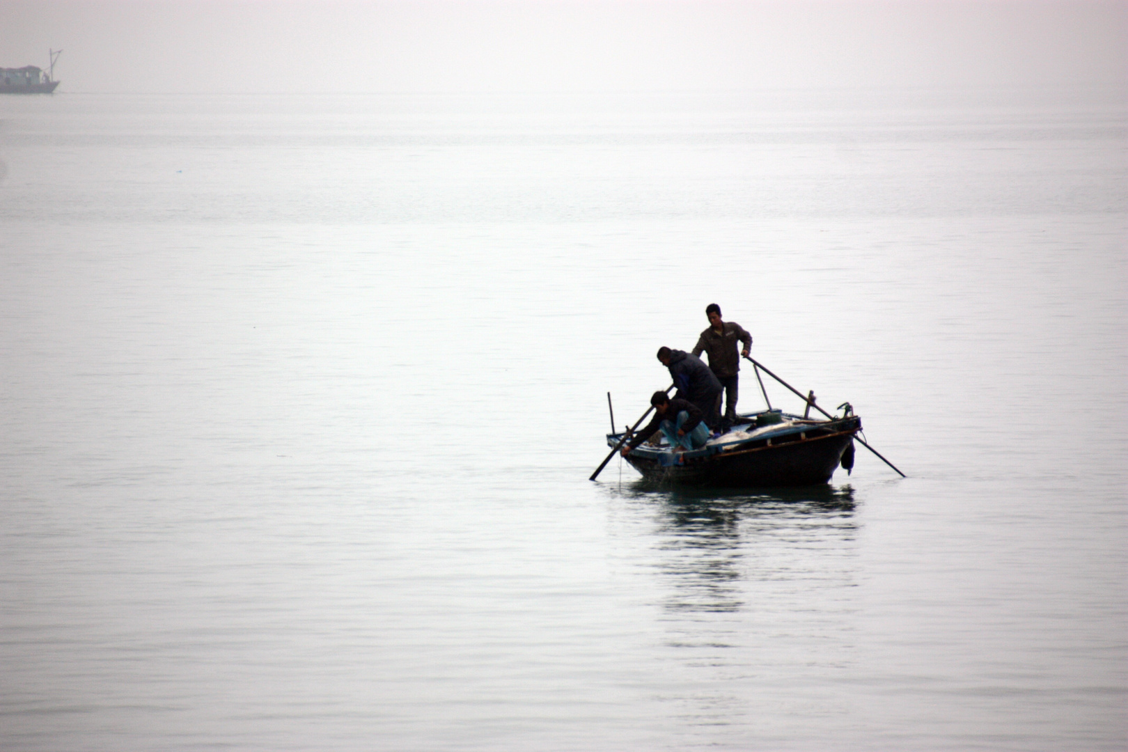 Fischer in der Halong Bucht - Vietnam