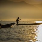 Fischer morgens auf dem Inle See