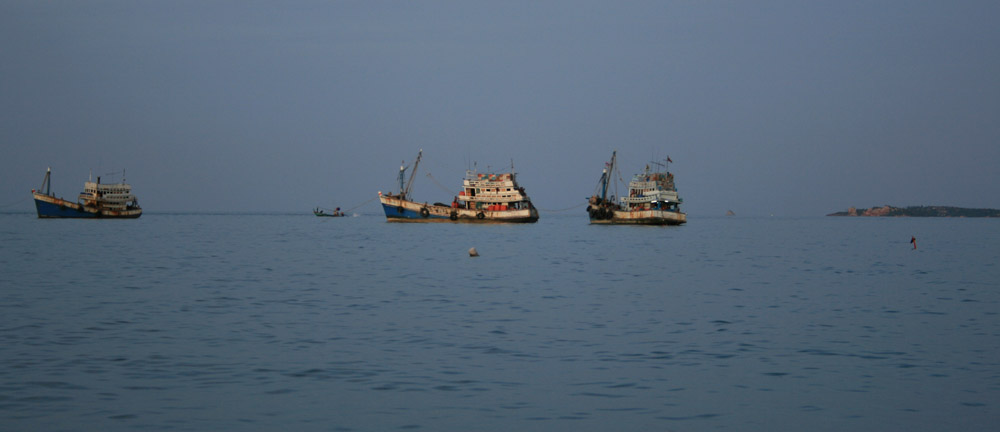 Fischer vor Ko Samui , Maenam