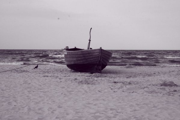 Fischerboot am Ahlbecker Strand