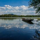 Fischerboot am Altrhein Wyhlen