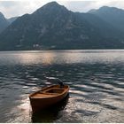 Fischerboot am Idrosee