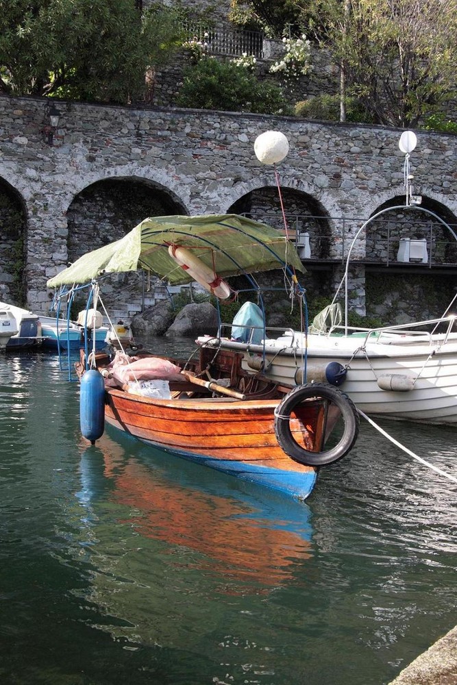 Fischerboot am LagoMaggiore