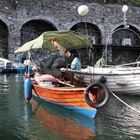 Fischerboot am LagoMaggiore