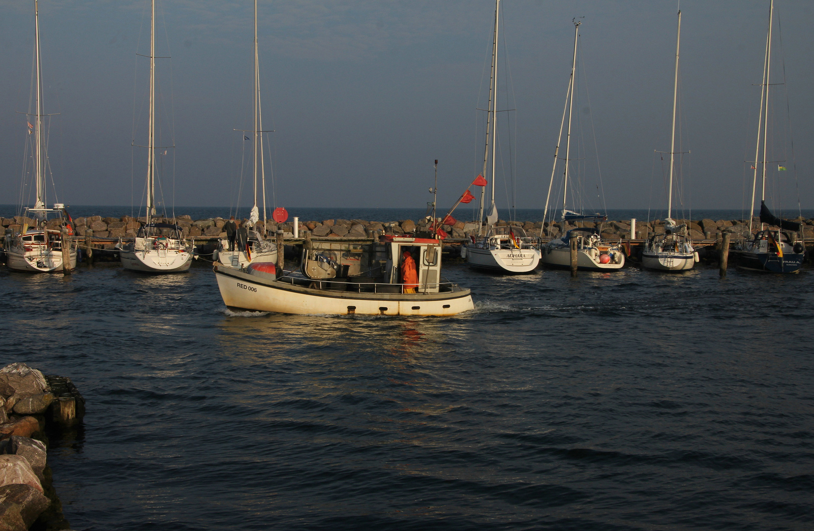 Fischerboot am morgen