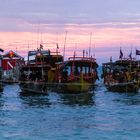 Fischerboot am Morgen auf Koh Rong