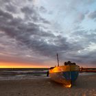 Fischerboot am Ostseestrand